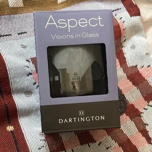 Aspect Visions in Glass Tealight Holder - Frosted White